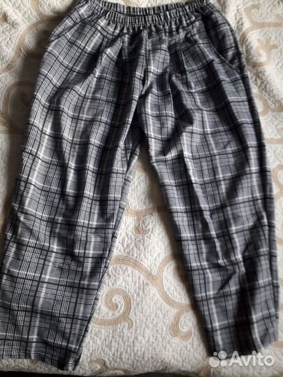 Брюки в клетку 54 женские