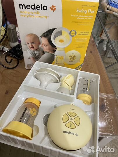 Молокоотсос электрический medela swing flex