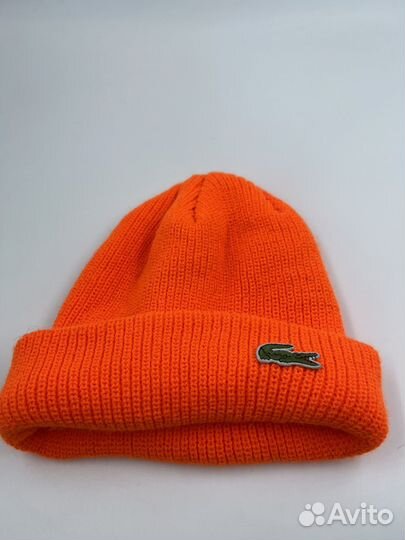 Шапка оранжевая Lacoste