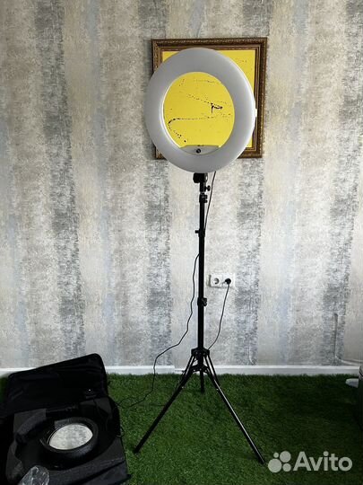 Кольцевая лампа 45 см со штативом