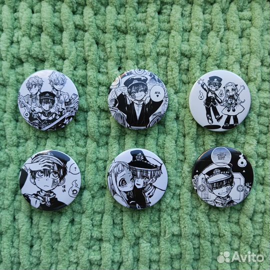 Значки аниме туалетный мальчик ханако-кун