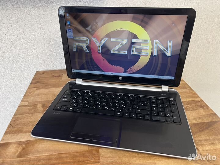 Тонкий игровой HP 4 ядра 8Gb SSD240 две видеокарты