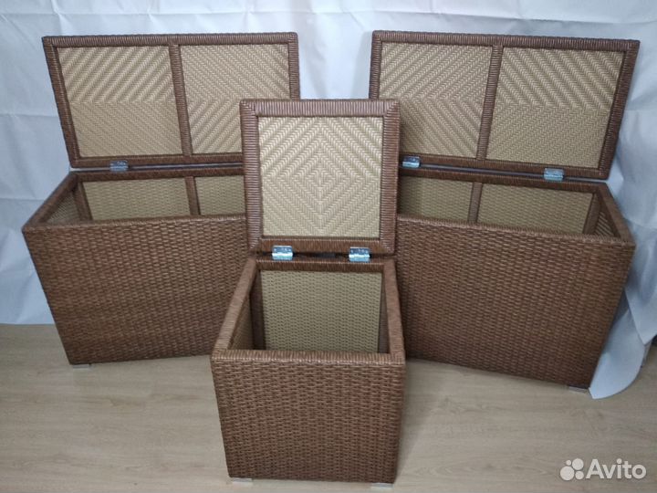 Корзины, ящики (ротанг)