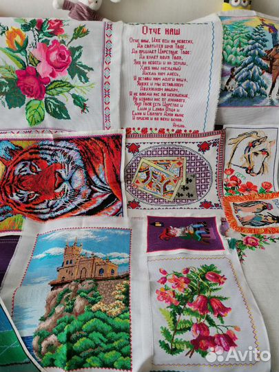 Вышивка крестом. Картины, салфетки, рушники
