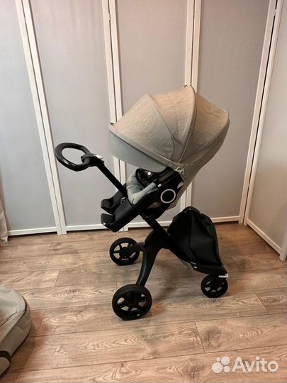 Stokke Xplory V6 (3в1) Brushed Grey (Серый Твид)