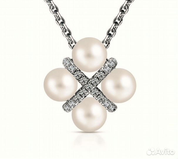 Серебряные серьги с натуральным жемчугом