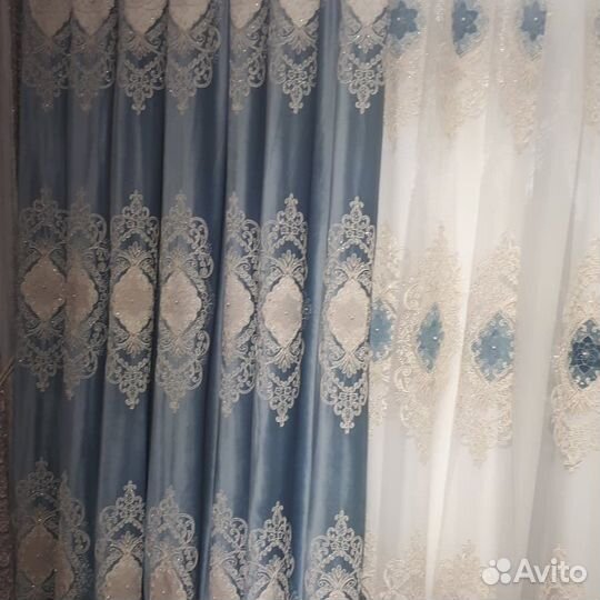 Шторы бархатные новые