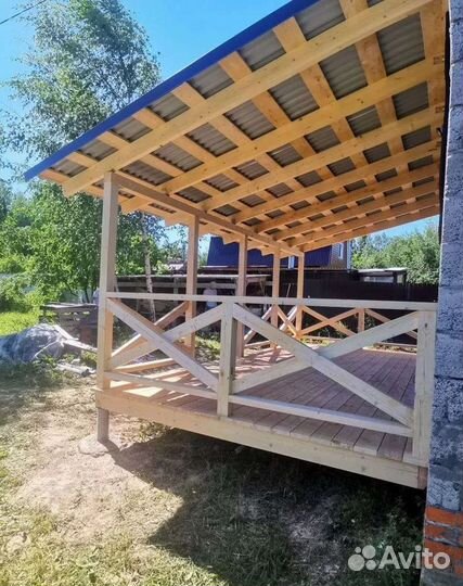 Строительство пристройки Веранды Террасы Беседки