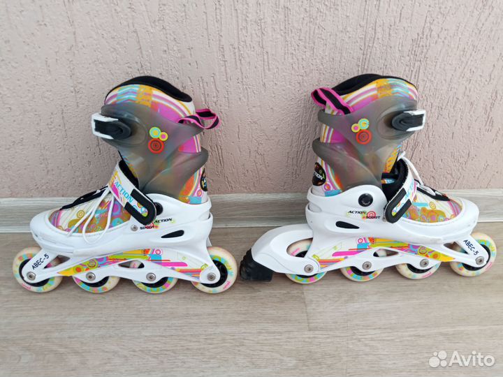 Роликовые коньки раздвижные 34-37