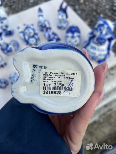 Статуэтки сувенир гжель фарфор