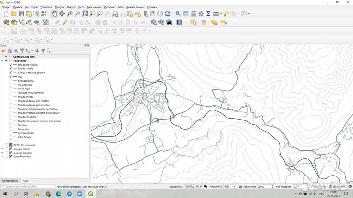 Создание и оформление карт, помощь QGis