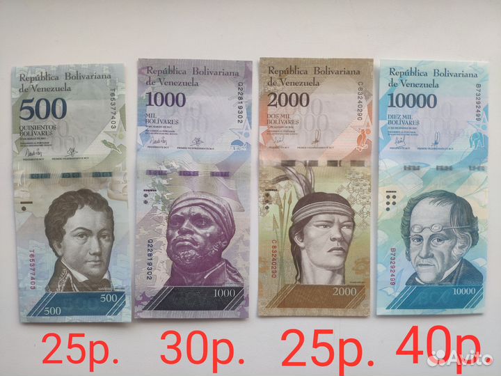 Банкноты Венесуэла