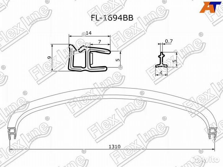 Уплотнитель лобового стекла Ford Focus 2
