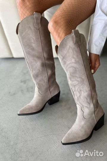 Казаки женские 41 новые натуральная замша