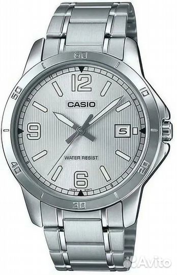 Наручные часы casio MTP-V004D-7B2, серый, серебрян