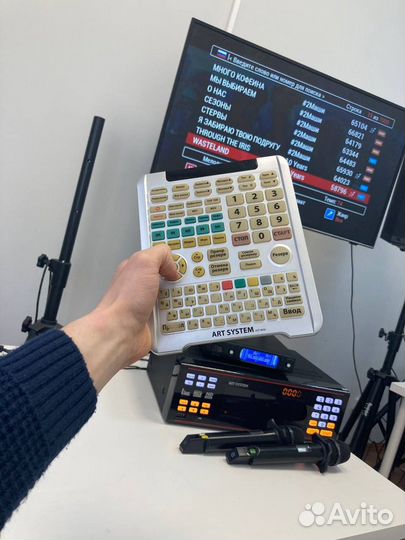 Караоке c акустикой и микрофонами