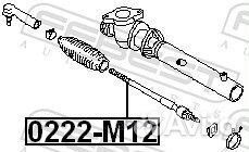 Тяга рулевая 0222-M12 0222-M12 Febest