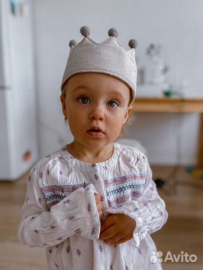 Текстильная корона детская