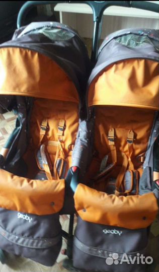 Коляска для двойни (санки в подарок)