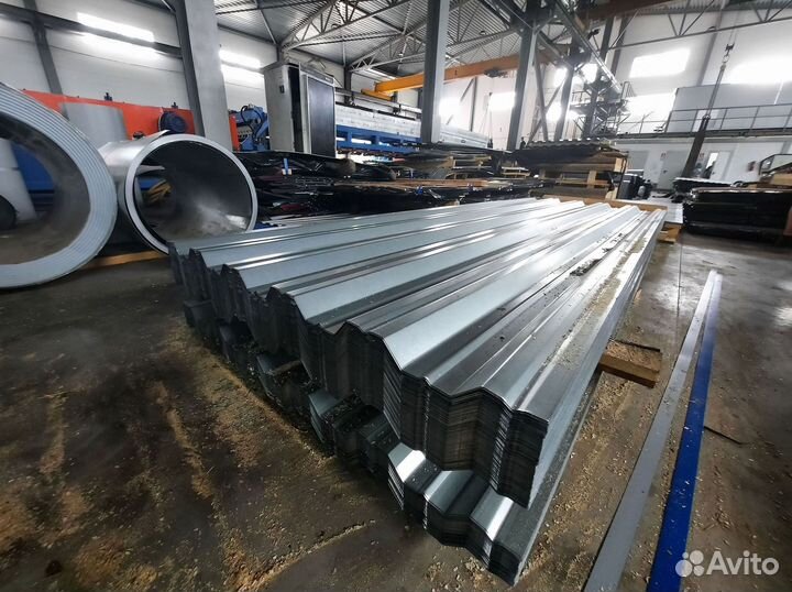 Профнастил 2-х сторон. оцинкованный нс-35 0,4х1000