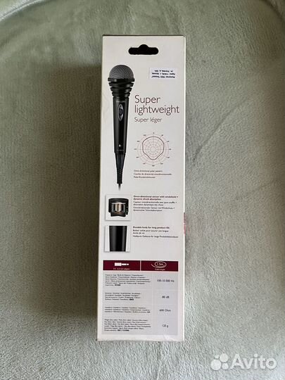 Микрофон для караоке новый Philips