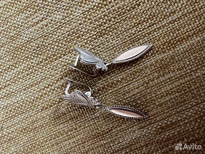 Серебрянные серги СССР