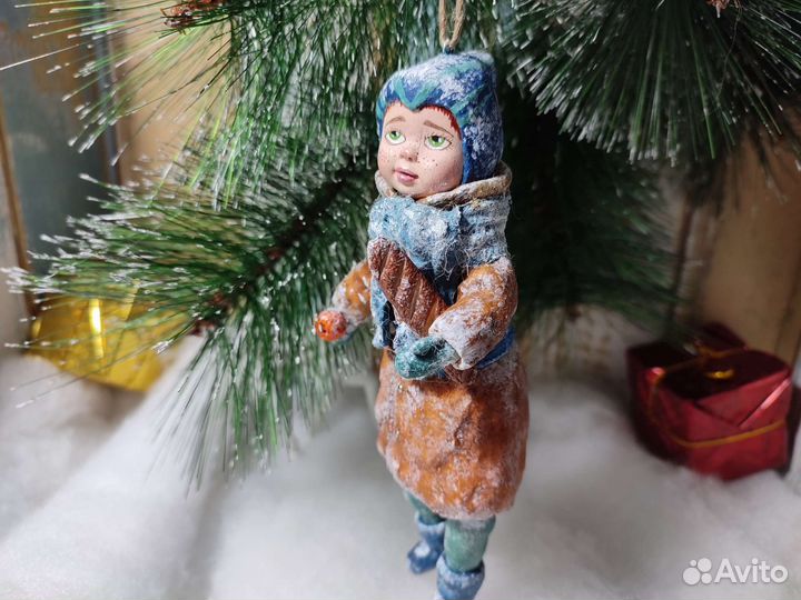 Ватные игрушки мальчик СССР