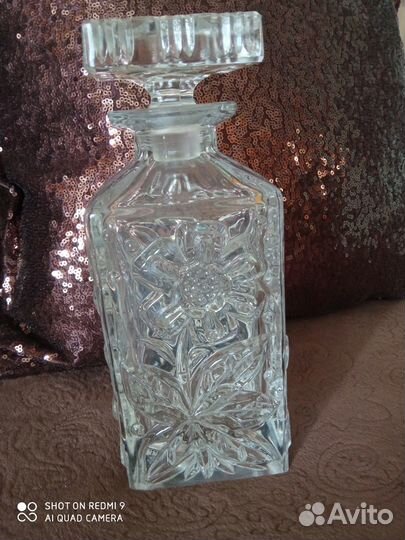 Штоф хрустальный+3 бокала