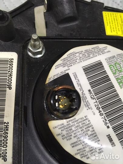 Подушка безопасности водителя Hyundai Elantra HD