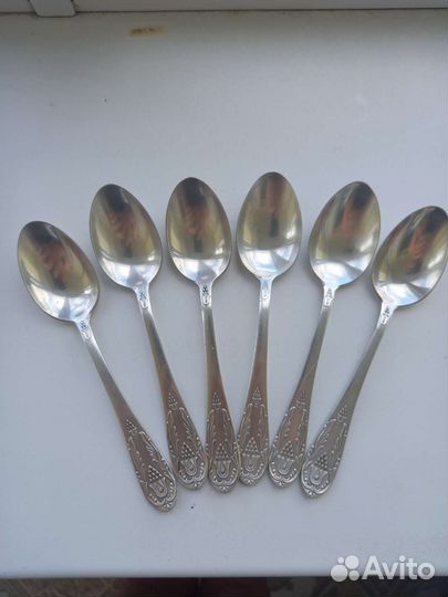 Ложки чайные серебро Каштан