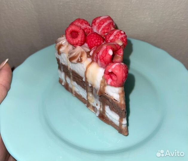 Кусочек тортика из мыла