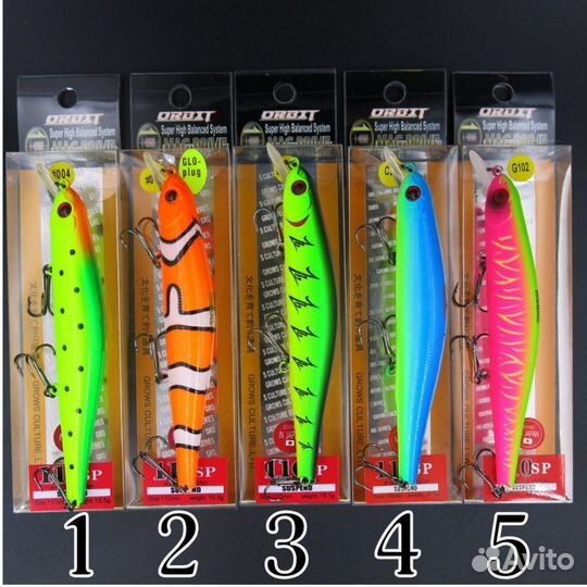 Воблеры ZipBaits Orbit 110sp 30 цветов