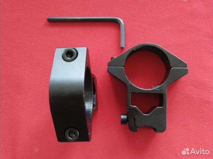 Крепления под оптику для пневматики. Диаметр 25мм