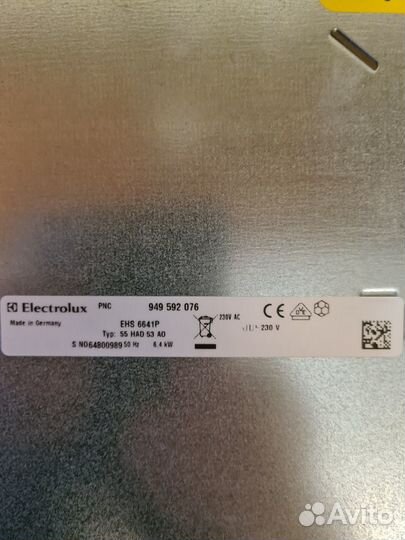 Плита электрическая стеклокерамика Электролюкс бу
