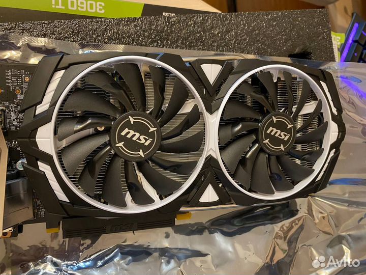 Видеокарта MSI GeForce GTX 1060 armor OC 6 GB