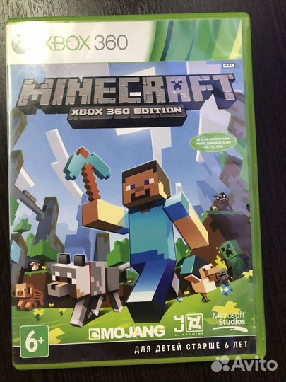Minecraft xbox 360 диск лицензия