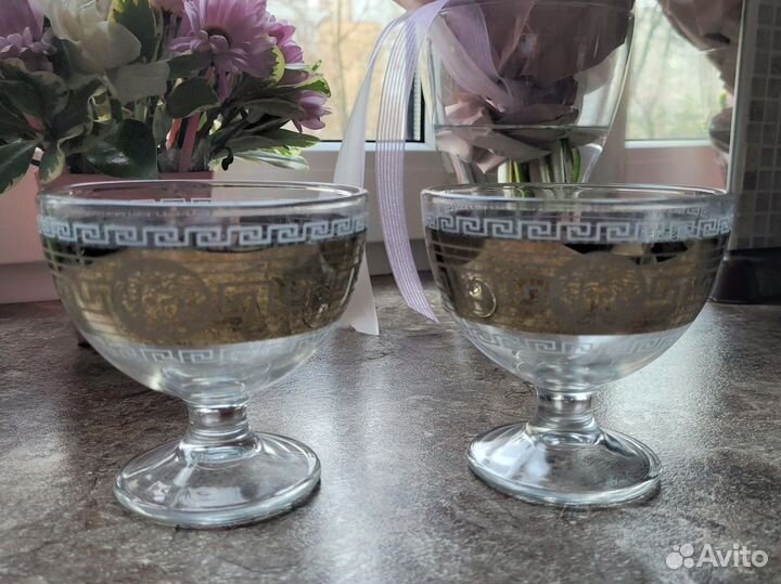 Бокалы креманки Гусь хрустальный