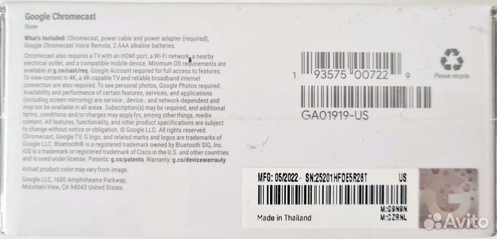 Google Chromecast c Google TV HD / 4K