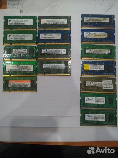 Оперативная память ddr3,ddr2 по 1гб