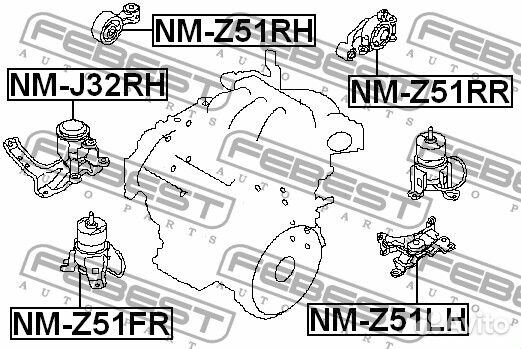 Подушка двигателя правая