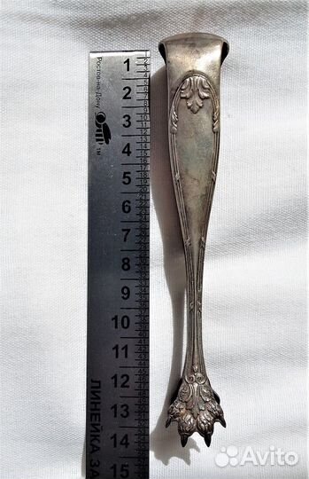 Щипцы из мельхиора Франция конец 19 века