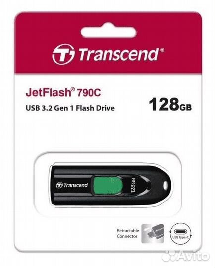 3.2 USB флеш накопитель Transcend 128GB JetFlash
