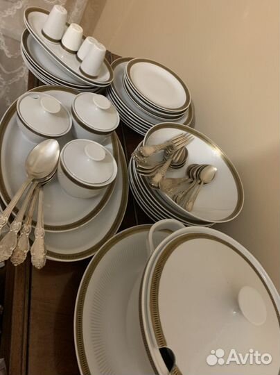 Столовый сервиз фарфор гдр Кольдиц