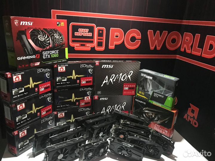 Видеокарта RX 470-560-570-580-GTX 1660 super