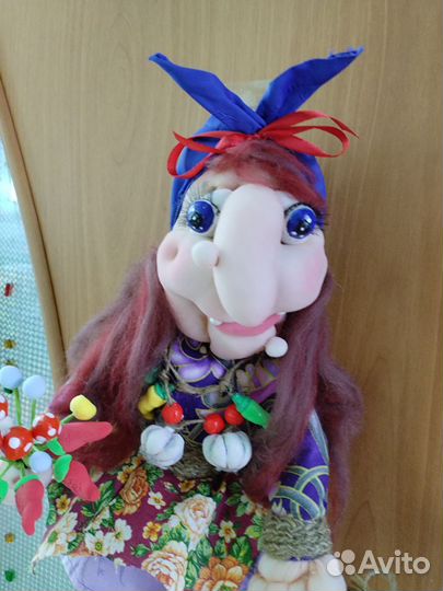 Баба Яга, Игрушка, поделка, интерьерная игрушка