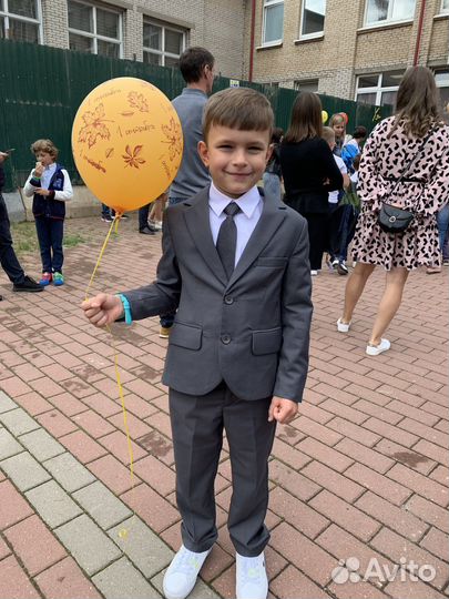 Пиджак школьный для мальчика 128 размер