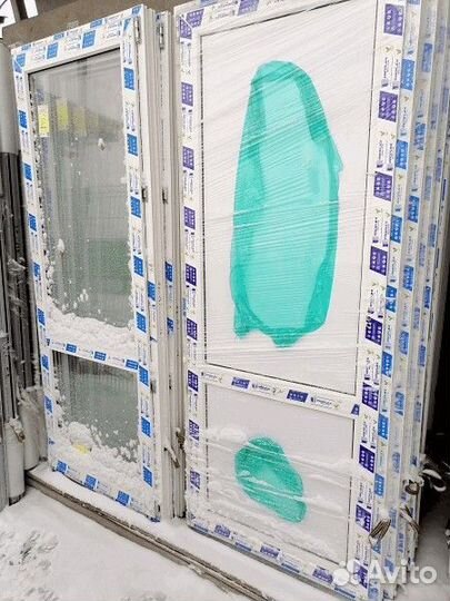 Двери пластиковые 801х1987 мм балконные