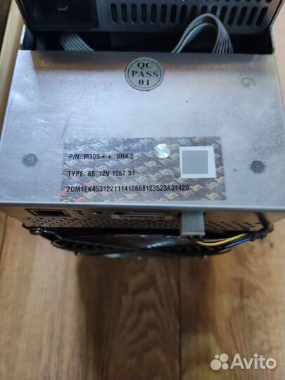 Продам whatsminer m30s ++ 106 th