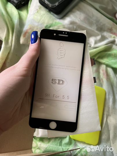Защитное стекло на iPhone 7 plus