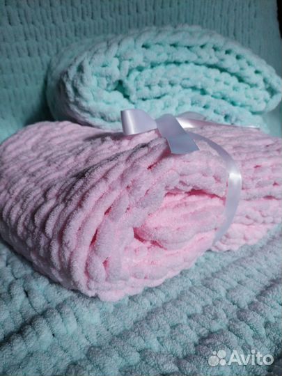 Плед детский плюшевый